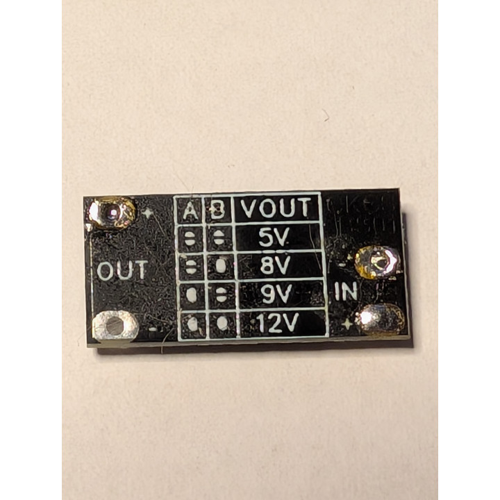 DC step up 3,3V to 5V, 8V, 9V, 12V