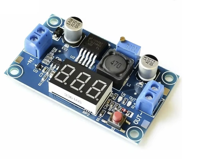 LM2596 DC-DC Step-Down Omvandlare med Voltmeter-display