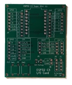 Expansionskort för ESP32-C3 Super Mini, GPIO, I2C, SPI, UART, 59×49 mm